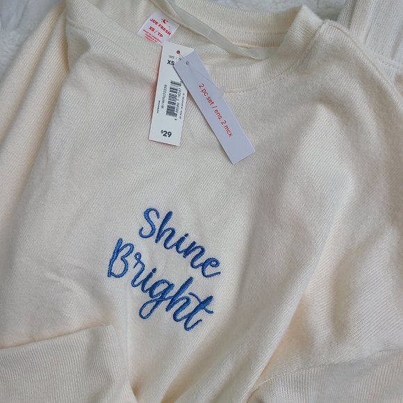 3/$30 BNWT Brushed jersey 2 pc sleep set - Picture 2 of 4